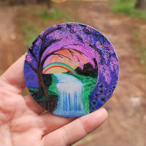 Magnet Set Rainbow Seed of Life Owl Seven Cakras Flower of Life Tree of life - Picture 6 of 16